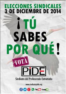 Cartel Vota PIDE